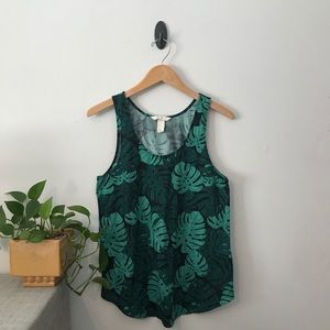 H&M Monstera Leaf Tank Top